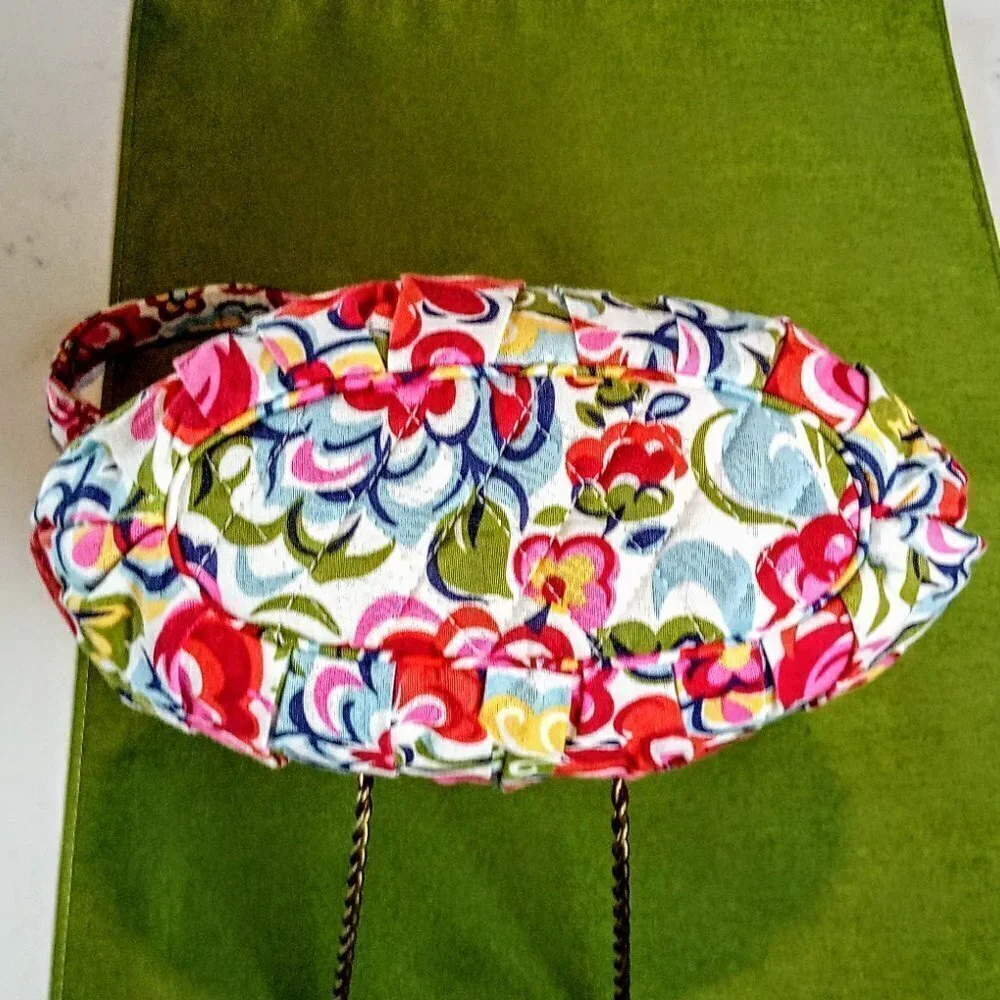 Vera Bradley Multicolor Floral Print Pleated Bag